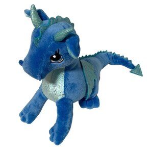 Sparkle Tales Aurora Plush Stuffed Animal Doll Toy Blue Dragon 2021 14 in Length